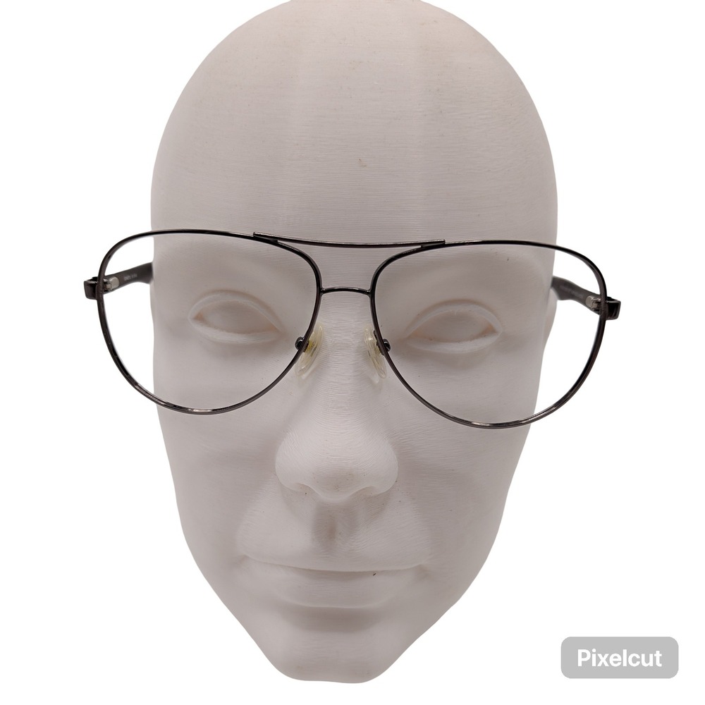 Kirkland Signature KS #67 Missoula Gunmetal Aviator Eyeglasses 61-13-140